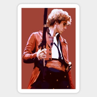 Painting of Enjolras standing with a gun Magnet